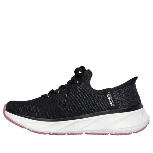 Skechers Slip In Edgeride Impression Black Pink Trainer
