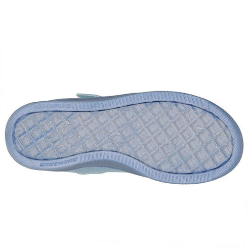 Skechers Kids S Lights Sport Court 92 Sparkle Remix Light Blue