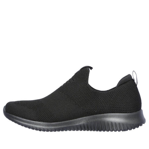 Skechers Ultra Flex First Take Black WIDE Slip on Trainer