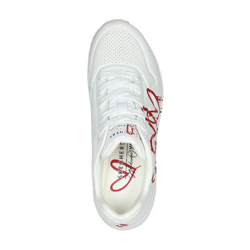 Skechers Uno X JGoldcrown White Red Trainer CLEARANCE