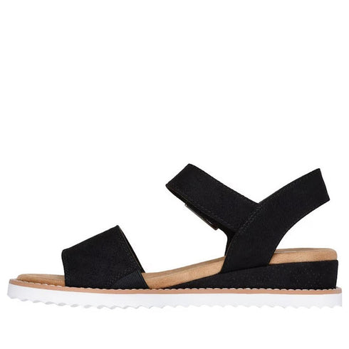 Skechers Bobs Womens Desert Kiss Serendipitous Black WIDE Sandal