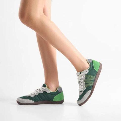 Woden Nanna Apple Green Multi Lace Up Sneaker