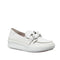 Alfie & Evie Mafia Loafer Slip On White Leather