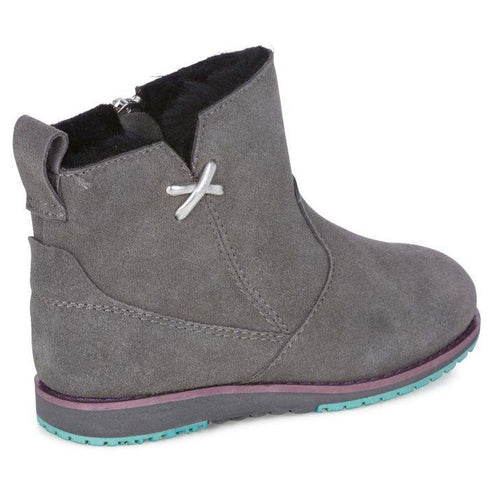 EMU - Kids - Beach Mini Kids - Charcoal Grey sheepskin boots on CLEARANCE