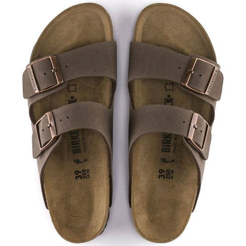 Birkenstock Arizona Mocha Birkibuc – Regular Fit Light Brown Sandal