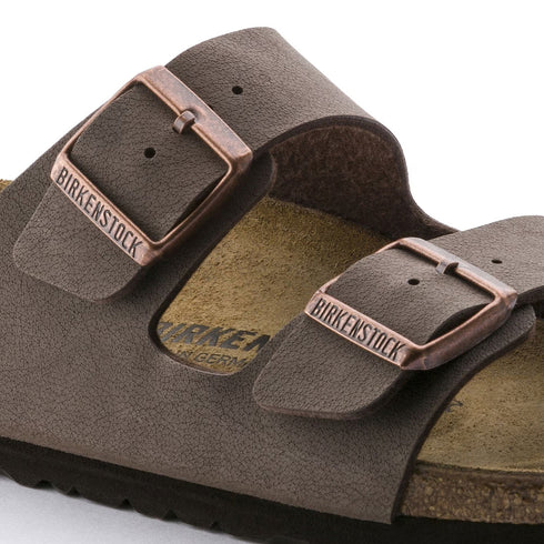 Birkenstock Arizona Mocha Birkibuc – Narrow Fit Light Brown Sandal