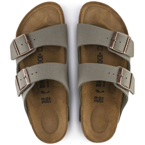 Birkenstock Arizona Birkibuc Stone Narrow Width