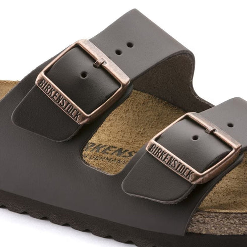 Birkenstock Arizona Smooth Leather Dark Brown Narrow Width