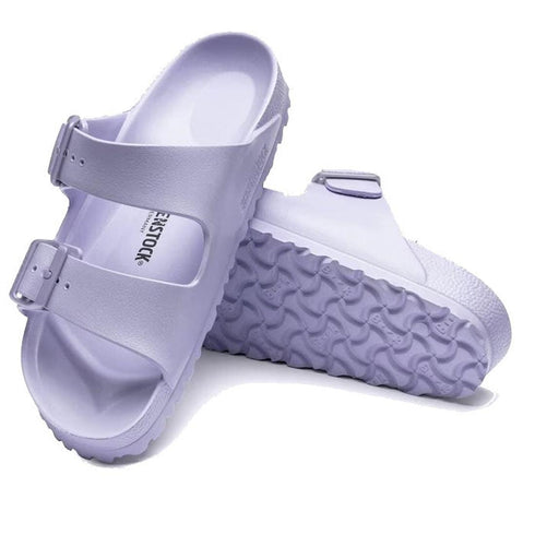 Birkenstock Arizona EVA Purple Fog Narrow Width 2 Strap Slide