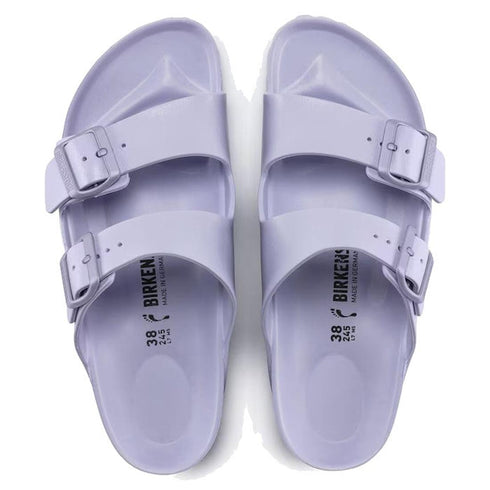Birkenstock Arizona EVA Purple Fog Narrow Width 2 Strap Slide