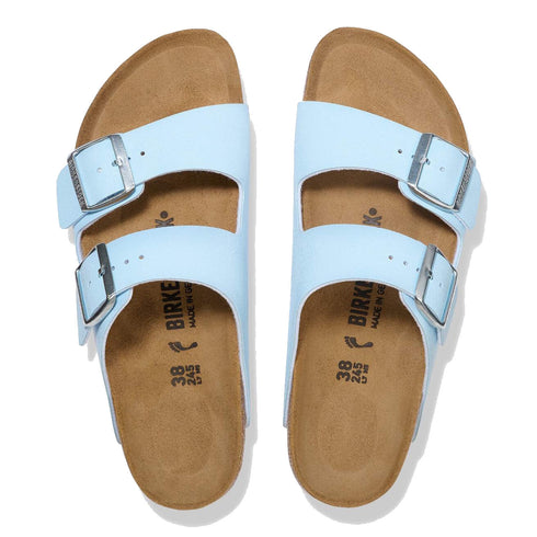 Birkenstock Arizona Finished Sky Blue Birkibuc – Regular Fit