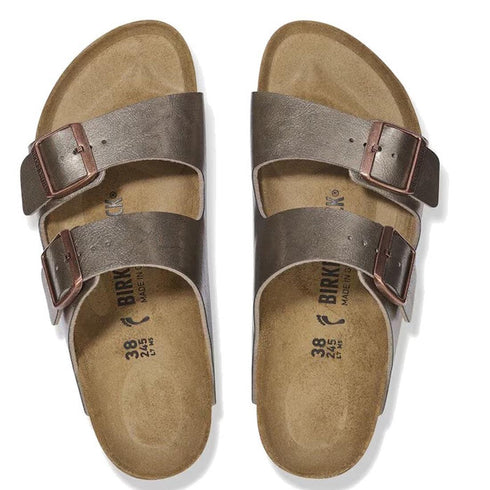Birkenstock Arizona Birko Flor Graceful Taupe Regular Width