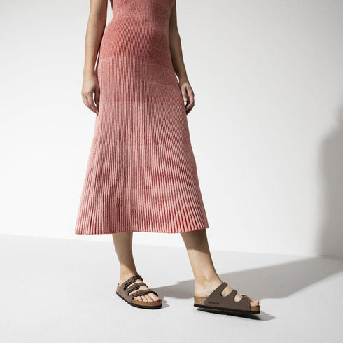 Birkenstock Florida Birko Flor Birkibuc Regular Width Mocca Soft Foot Bed SBF