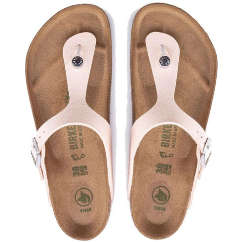 Birkenstock Gizeh BirkiBuc Light Rose Pink Regular Width Vegan CLEARANCE