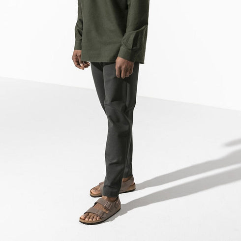 Birkenstock Milano Birkibuc Flor Mocha Regular Width