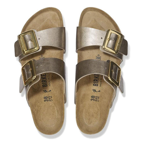 Birkenstock Sydney Cushion Buckle Metallic Graceful Taupe Regular