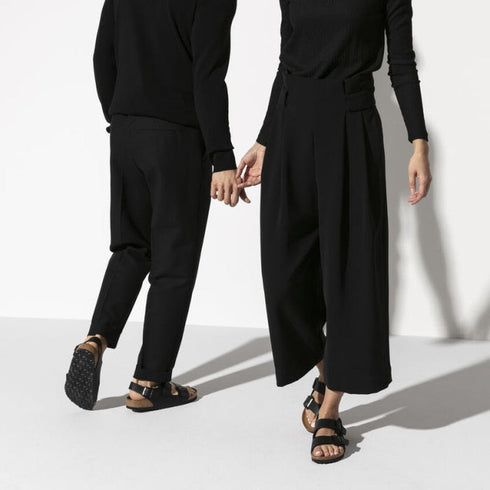 Birkenstock Milano Back Strap Birko Flor Black Regular Width