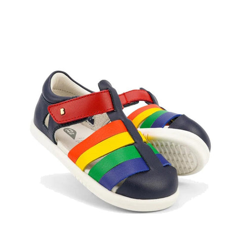 Bobux IWalk Tidal Closed Toe Quick Dry Sandal Navy Multi 634413 NOT RETURNABLE CLEARANCE