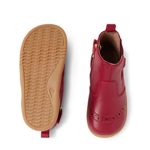 Bobux Iwalk Billie Toddlers Leather Boot Tibitan Red 652004