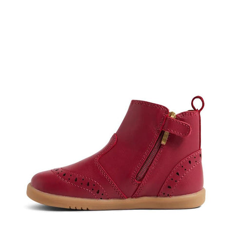 Bobux Iwalk Billie Toddlers Leather Boot Tibitan Red 652004