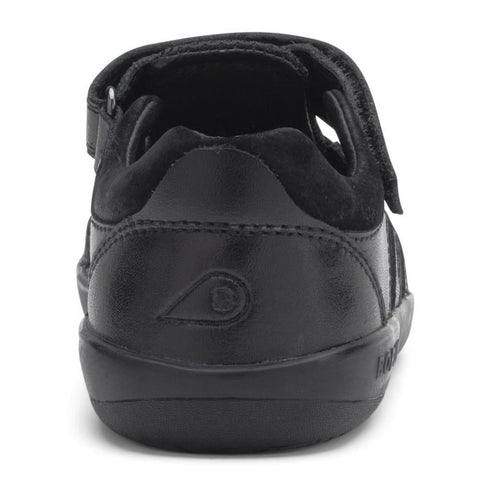 Bobux Kid+ Rova Black School Leather Sandal Closed Toe Clearance