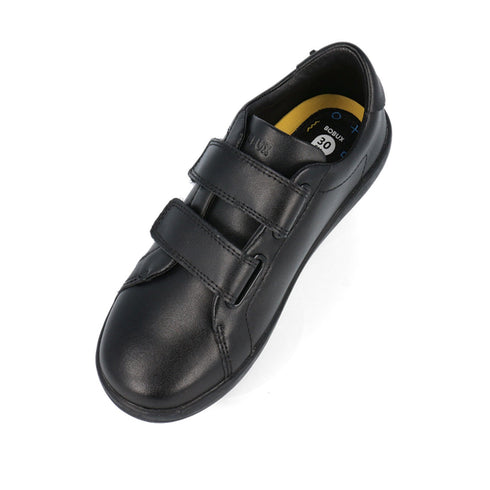 Bobux Kid+ Bound Black Leather School Sneaker Shoe