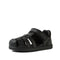 Bobux Kid+ Roam Black School Leather Sandal Closed Toe Junior