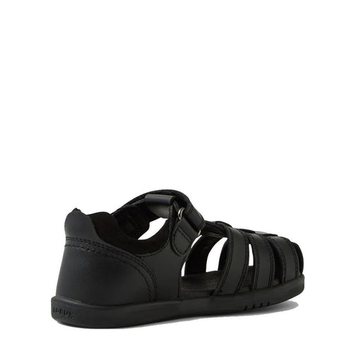 Bobux Kid+ Roam Black School Leather Sandal Closed Toe Junior