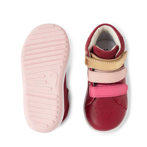 Bobux Iwalk Gamepoint Toddlers Leather Boot Cranberry 652304