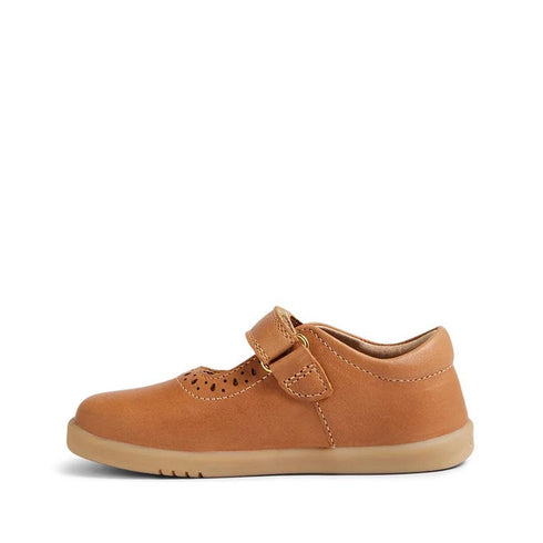 Bobux Iwalk Lola Toddlers Mary Jane Caramel Tan Leather 652801
