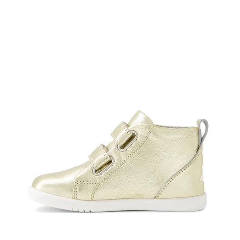 Bobux IWalk IW Hi Grass Court Boot Pale Gold  650816