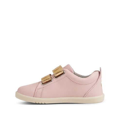 Bobux Iwalk Grass Court Ballet Pink Leather Trainer 640518
