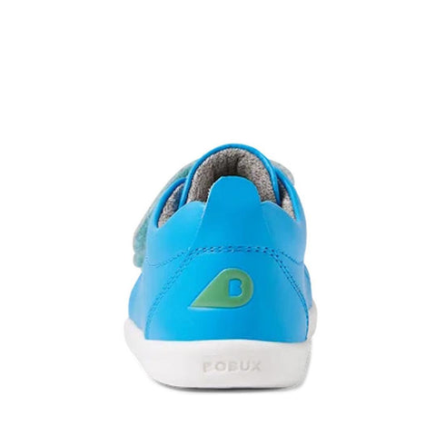 Bobux Iwalk Grass Court Brilliant Blue Leather Trainer 640512