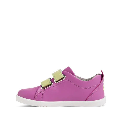 Bobux Iwalk Grass Court Orchid Purple Leather Trainer 640513