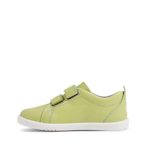 Bobux Iwalk Grass Court Shadow Lime Leather Trainer 640517