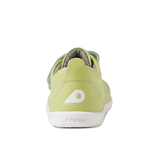 Bobux Iwalk Grass Court Shadow Lime Leather Trainer 640517