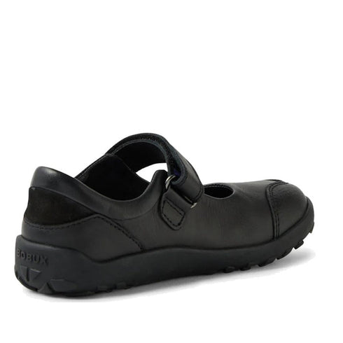 Bobux Kid+ Hula Alpha Black School Leather Mary Jane Shoe