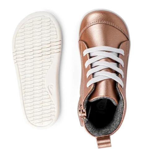 IWalk IW Bobux Alley Oop Boot Leather Todlers Rose Gold Metallic 637113 Clearance