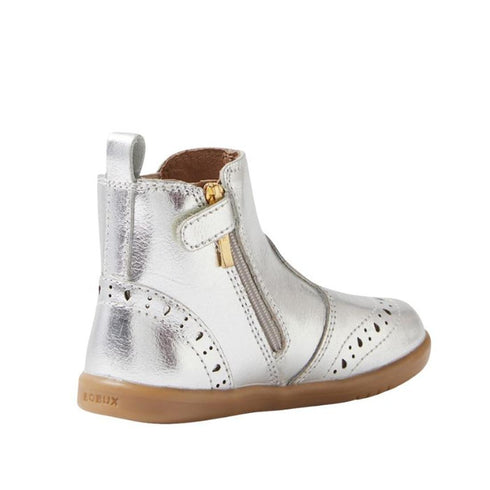 Bobux IW Iwalk Billie Jodhpur Girls Leather Boot Silver