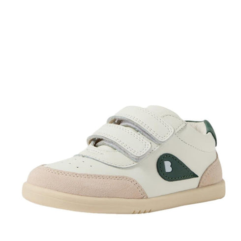 Bobux Toddlers IWalk IW Champ II Sneaker Chalk White Rainforest Green