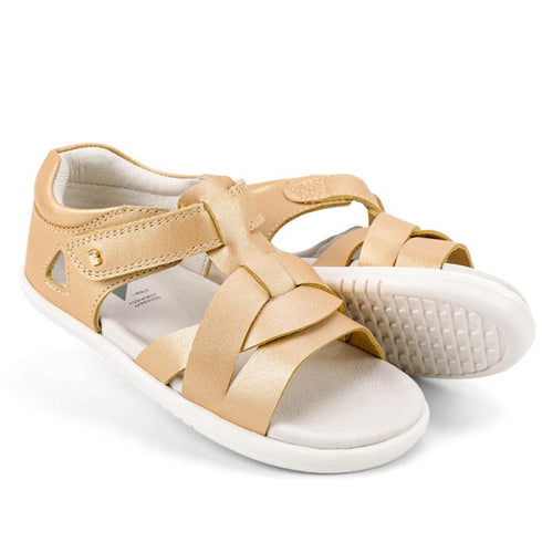 Bobux Iwalk IW Girls Cove Leather Sandal Pale Gold