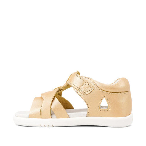 Bobux Iwalk IW Girls Cove Leather Sandal Pale Gold