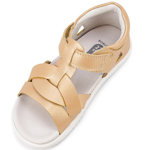 Bobux Iwalk IW Girls Cove Leather Sandal Pale Gold