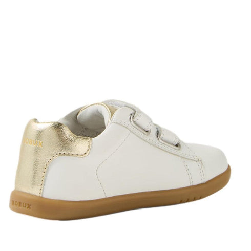 Bobux IW Iwalk Maverick Leather Sneaker White Gold