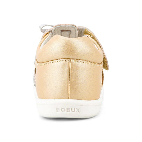 Bobux IW Iwalk Mirror Pale Gold 633433 Girls Open Toed Sandal Clearance