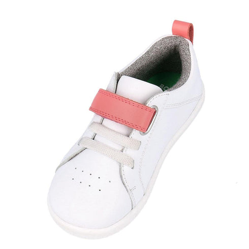 Bobux Kids IWalk IW Pace Sneaker White Coral  650402