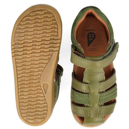 Bobux IWalk Roam Sandal Sea Kelp Green Closed Toe 626028