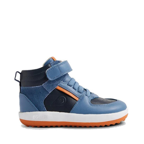 Bobux Kid+ TopSpin Leather Boots Elemental Blue 852404
