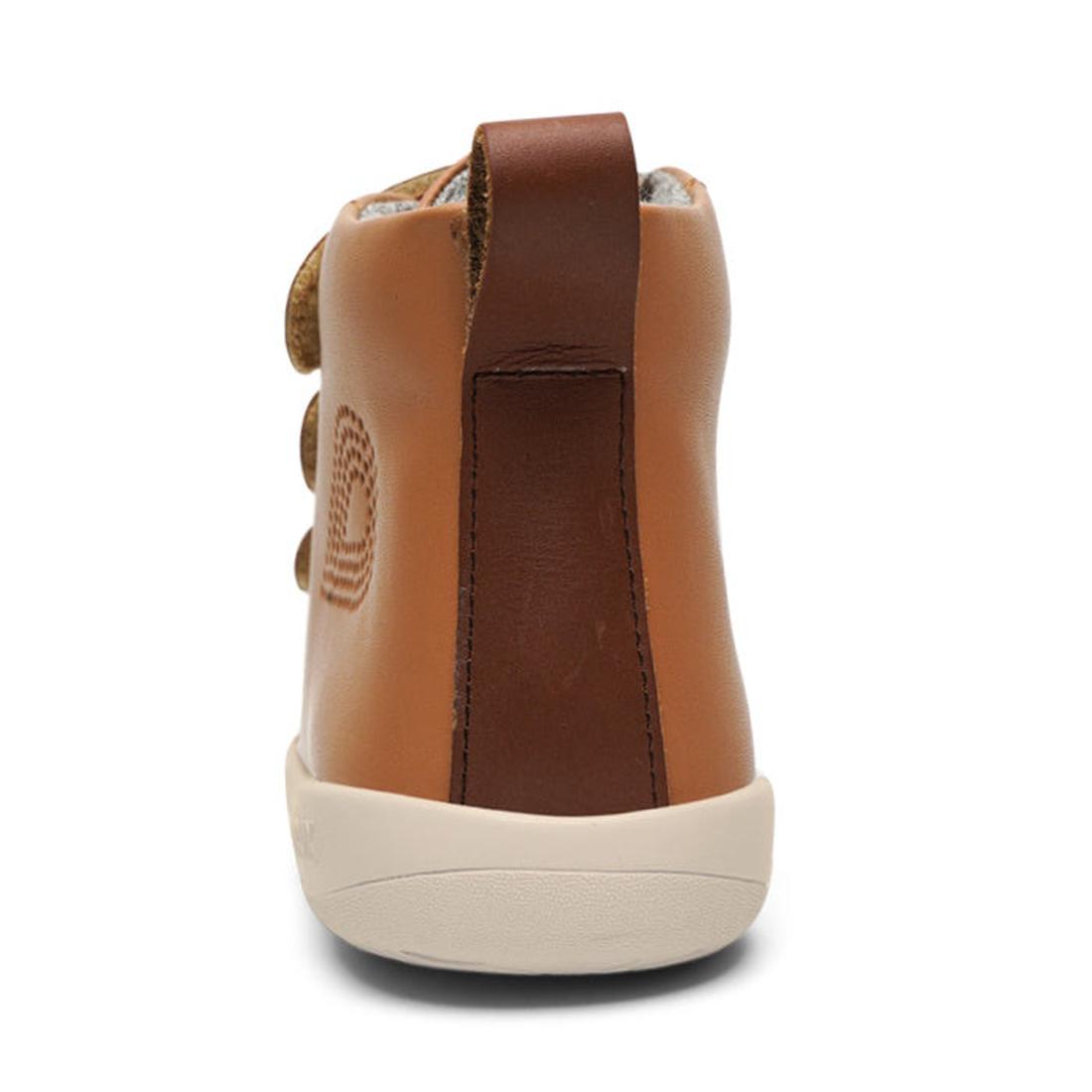 Bottes Enfant Bobux Grass Court High - Cuir, Double Bande Auto-adhésive - Pour Marcheurs Confiants - 1