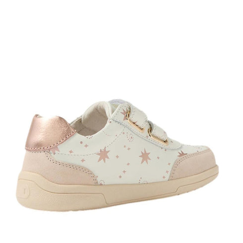 Bobux Kids Plus Junior KP Champ II Sneaker Star Chalk White Rose Gold